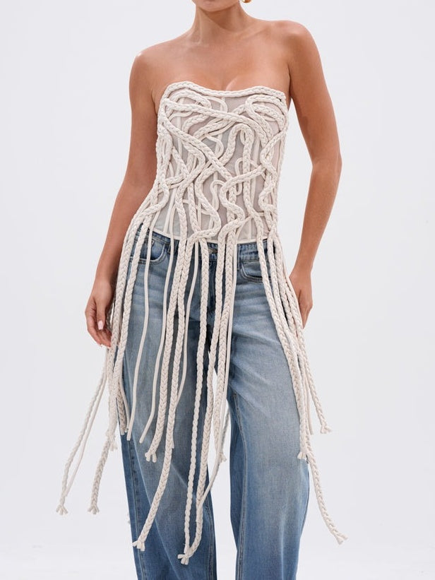 Braided Fringe Corset