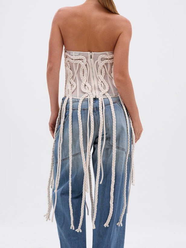 Braided Fringe Corset
