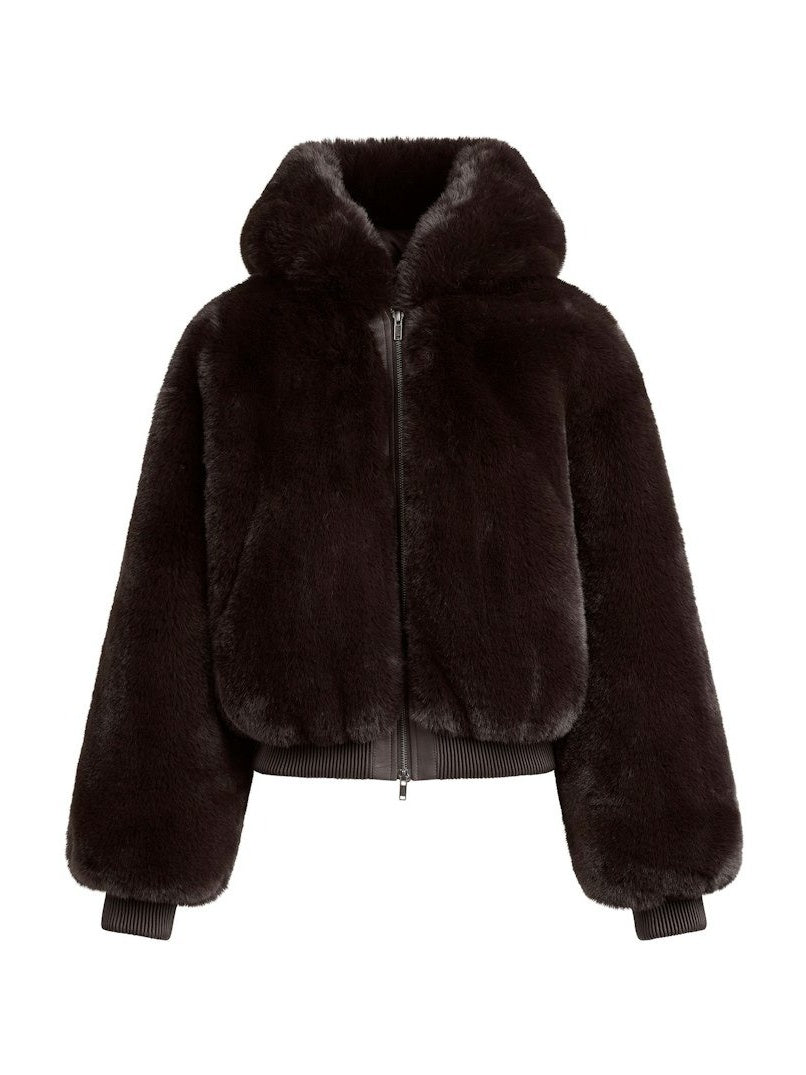 Fab Faux Fur Hoodie Jacket