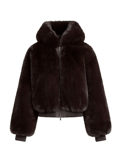 Fab Faux Fur Hoodie Jacket