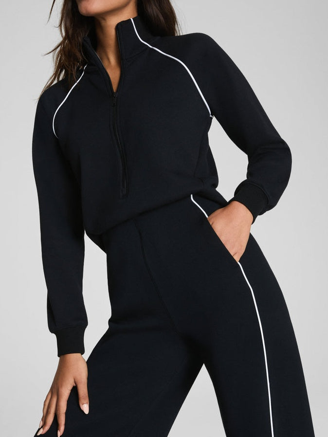 Half-zip Long-sleeved Jumpsuit