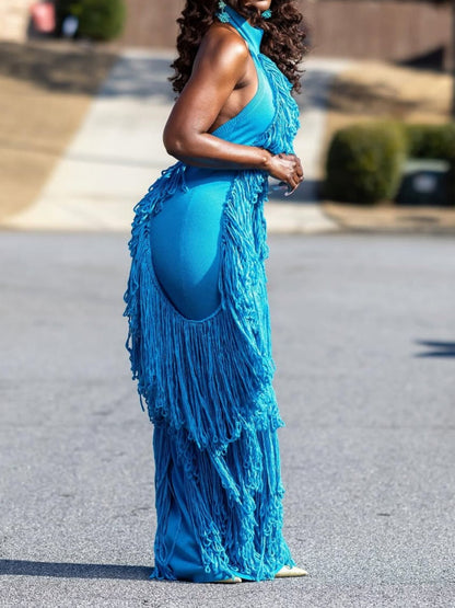 Tassel Knit Gown