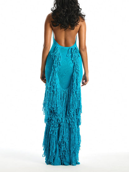 Tassel Knit Gown