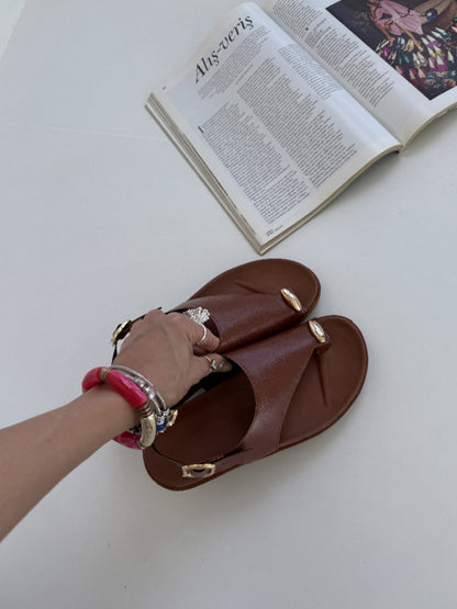 Women's Leather Soft-soled Sandals