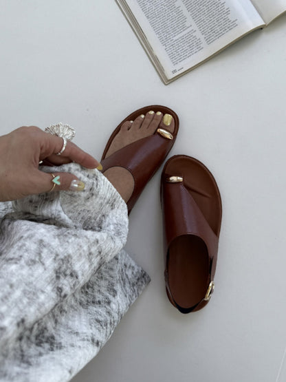 Women's Leather Soft-soled Sandals