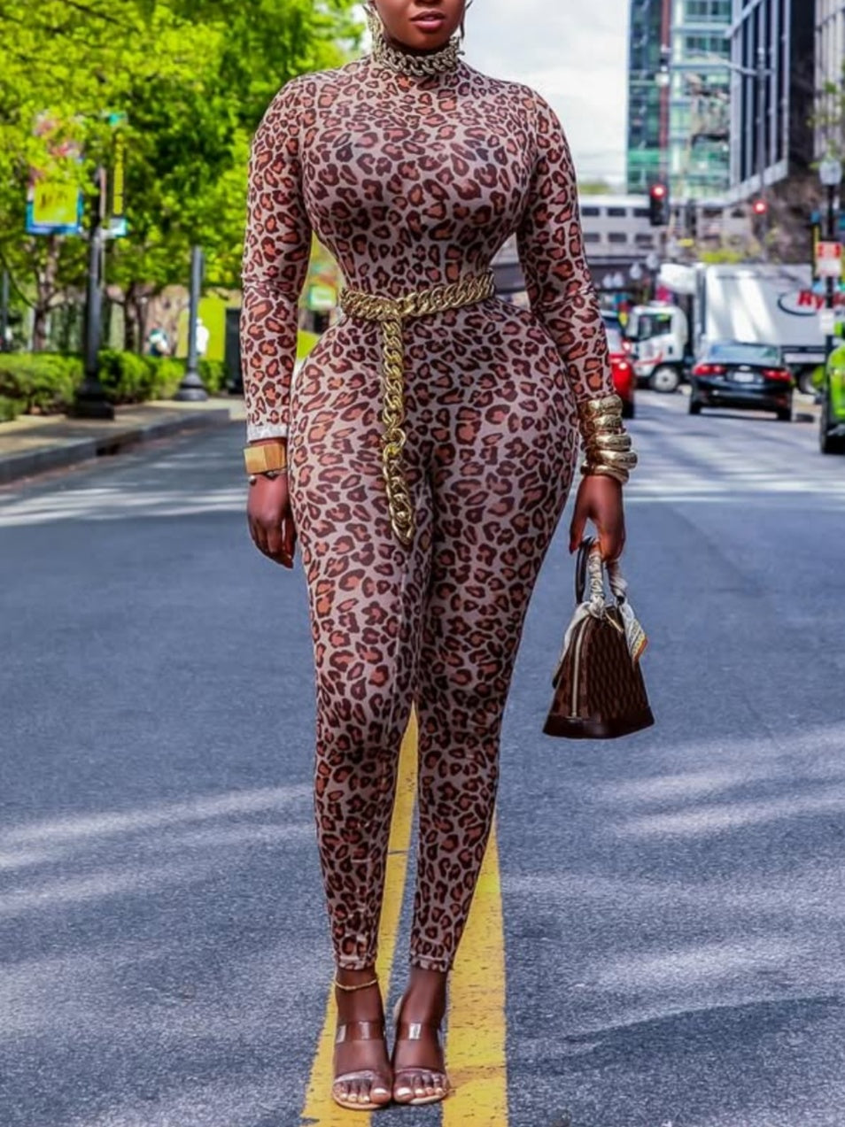 Leopard Print Bodysuit