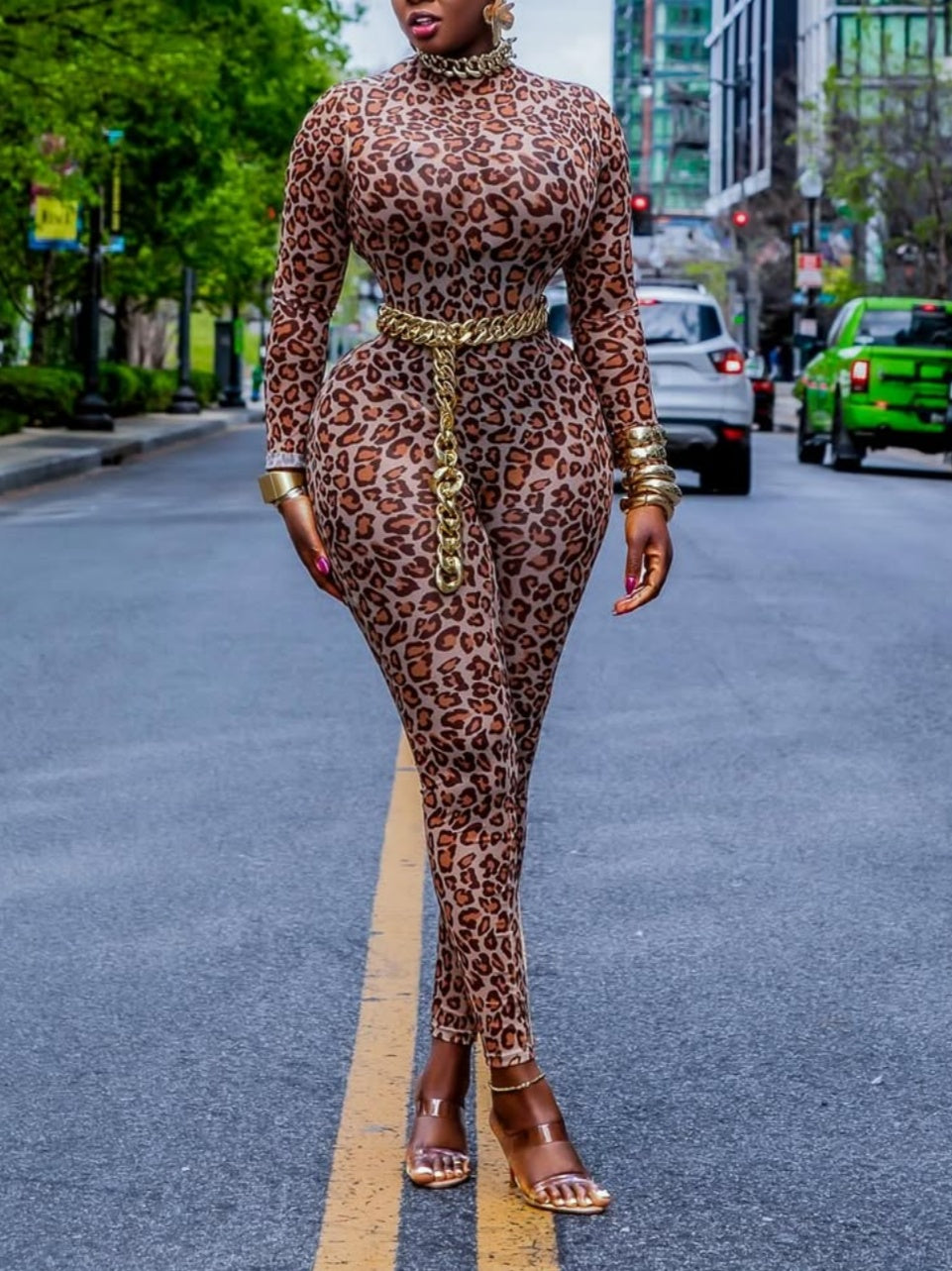 Leopard Print Bodysuit