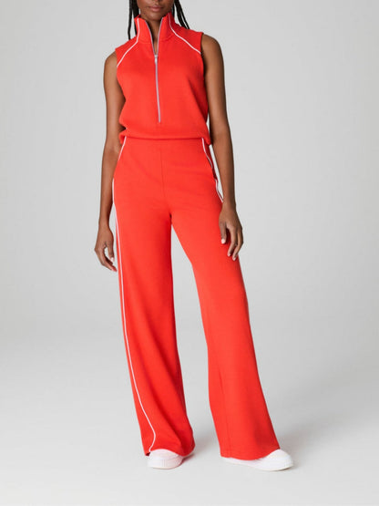 Sleeveless Mockneck Jumpsuit