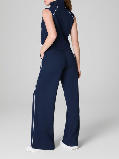 Sleeveless Mockneck Jumpsuit