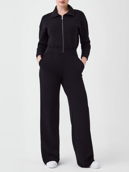Long Sleeve Wide Leg Jumpsuit