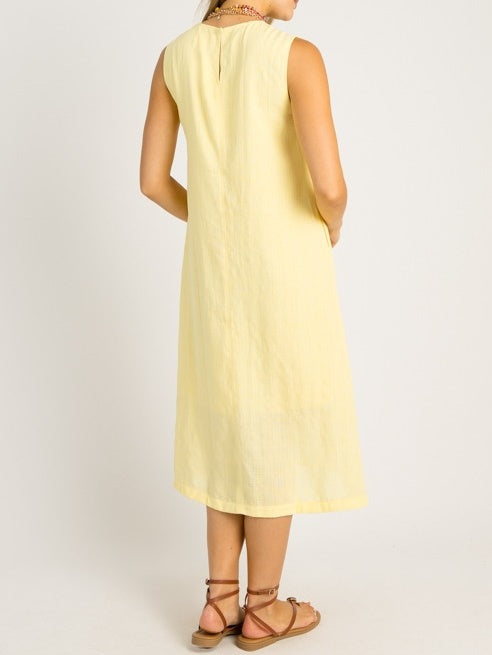 Round Neck Sleeveless Casual Dress