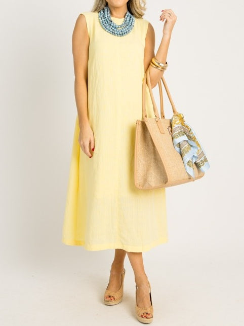 Round Neck Sleeveless Casual Dress