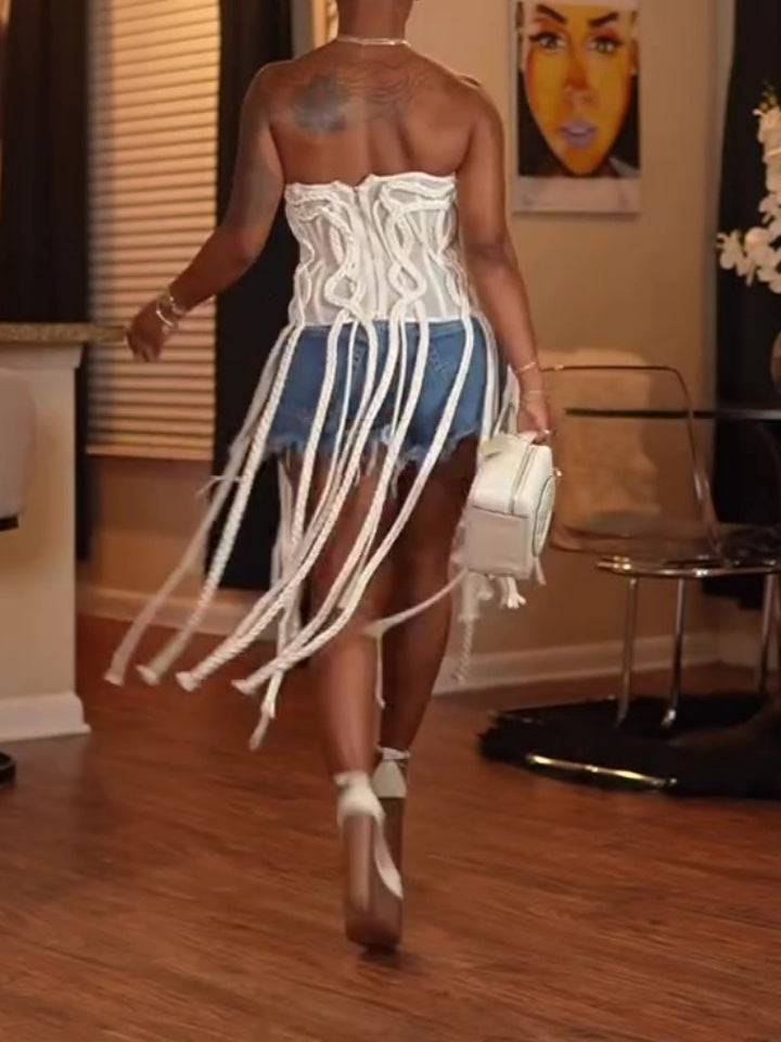 Braided Fringe Corset