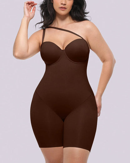 Mid Thigh Bodysuit With Detachable Straps