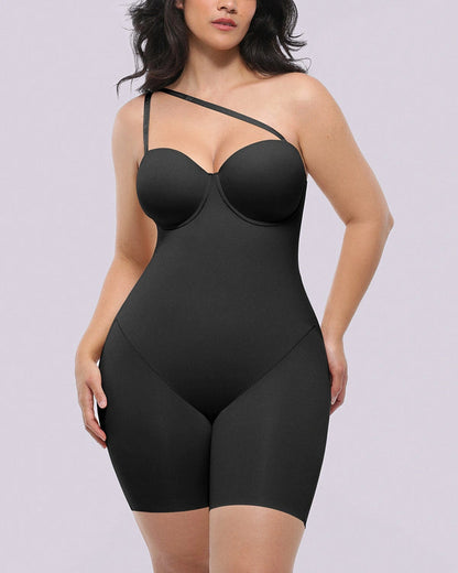 Mid Thigh Bodysuit With Detachable Straps