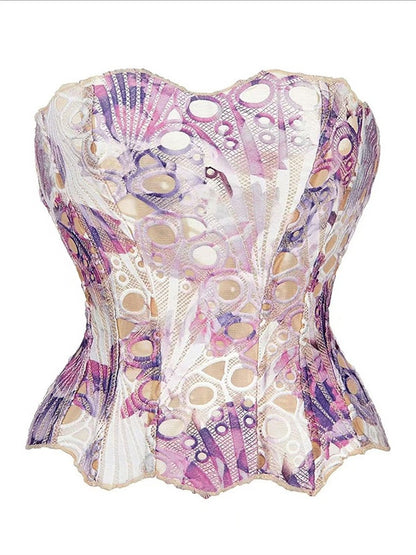 Exquisite Openwork Embroidered Corset