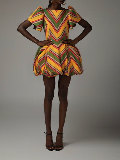 Fashionable Bubble Mini Dress