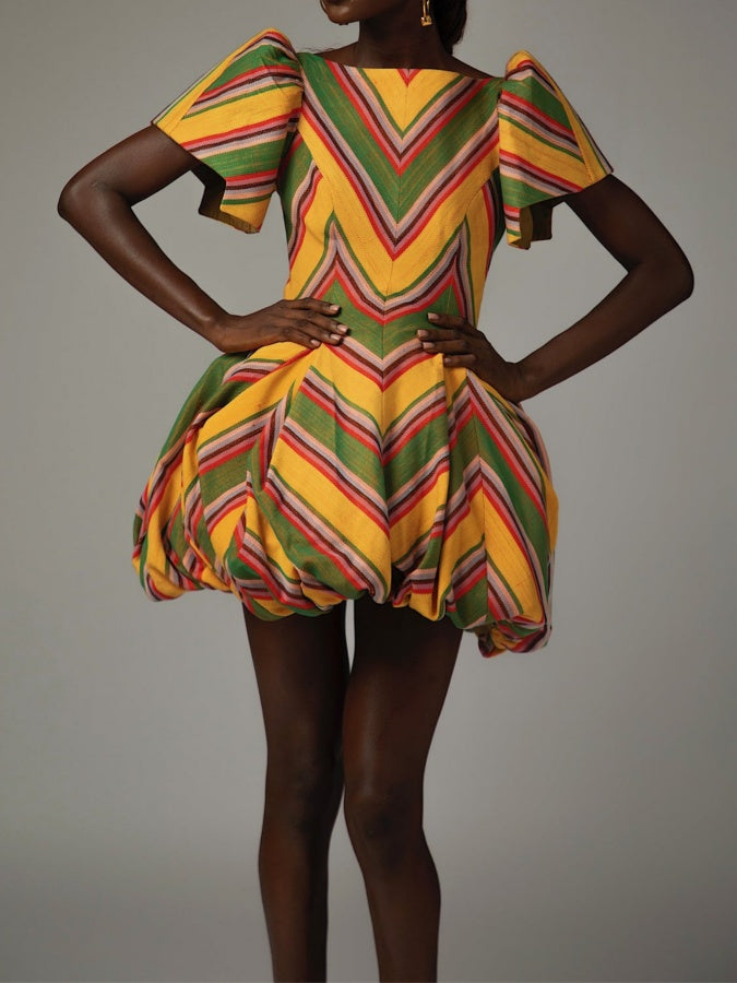 Fashionable Bubble Mini Dress