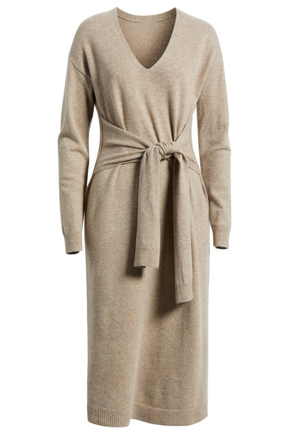 Long Sleeve Wool Blend Sweater Dress
