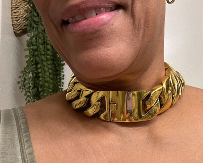 Wide Cuban Necklace