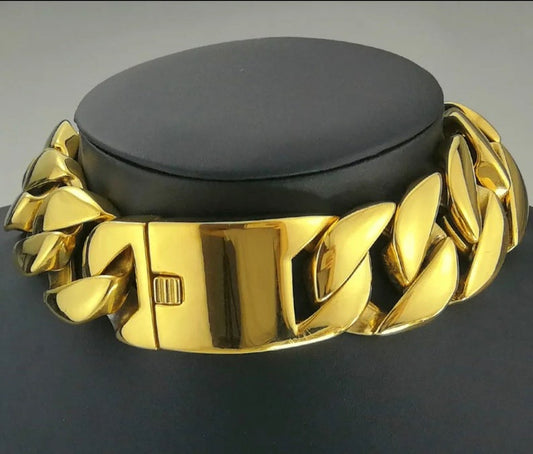 Wide Cuban Necklace