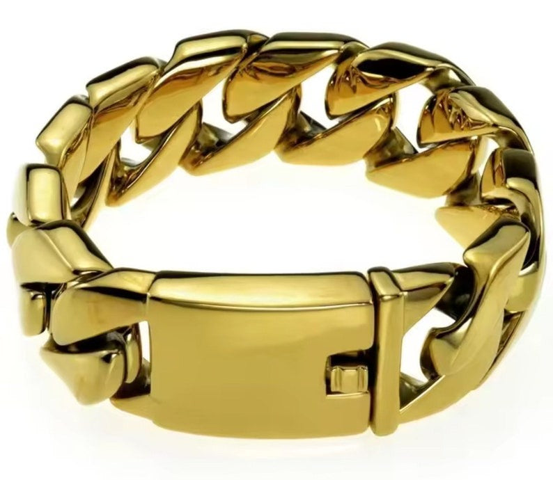 Wide Cuban Bracelet