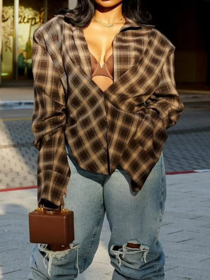 Women's Oversized Flannel Shirt