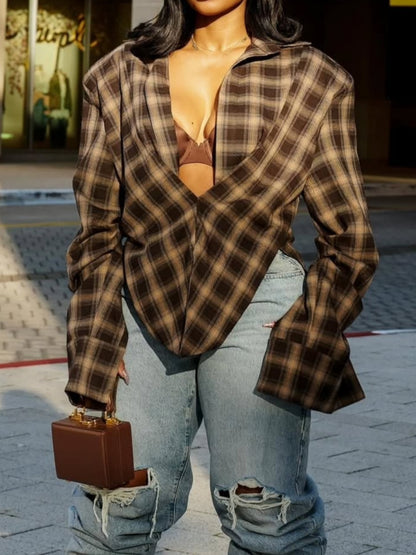 Women's Oversized Flannel Shirt