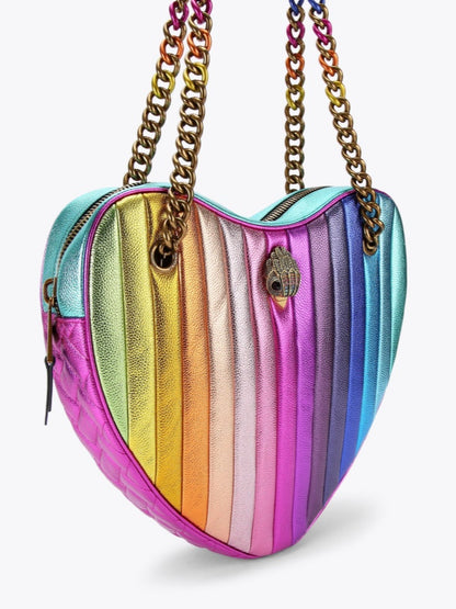 Colorful Heart-shaped Chain Bag