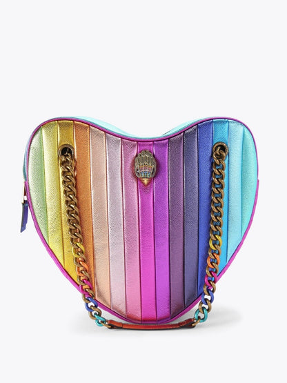 Colorful Heart-shaped Chain Bag