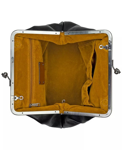 Classic Kisslock Leather Bag