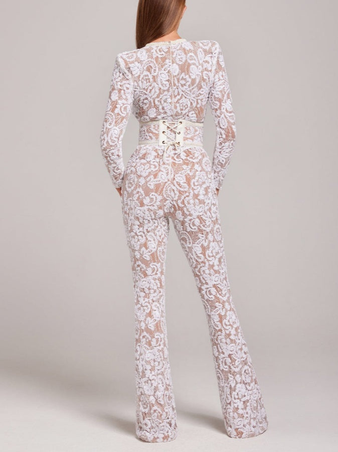Flower Lace Jumpsuit