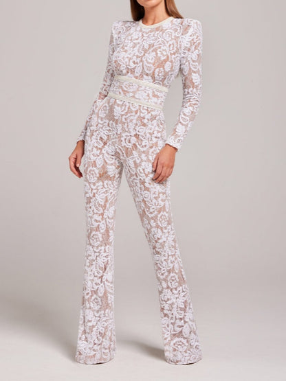 Flower Lace Jumpsuit