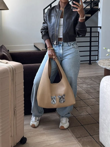 Casual Leather Bomber Jacket