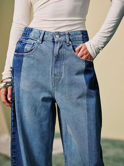High Waisted Barrel Leg Jeans