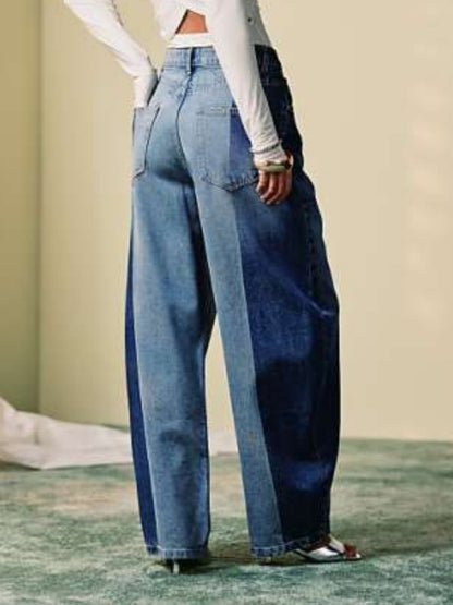 High Waisted Barrel Leg Jeans