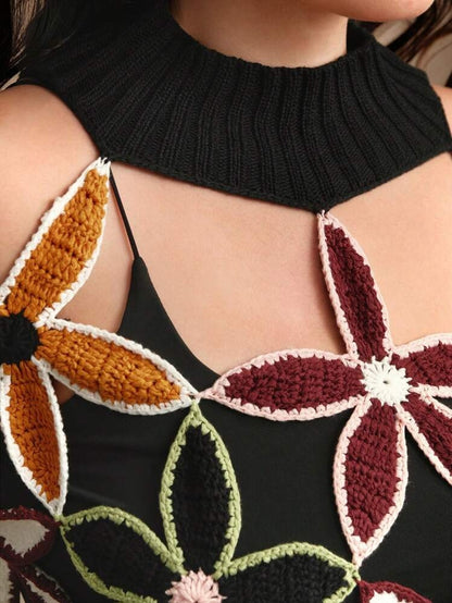 Sexy Hollow Out Crochet Knit Sweater