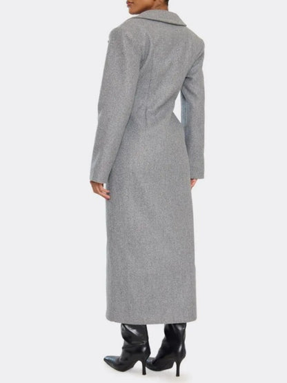 Long Solid Color Elegant Coat