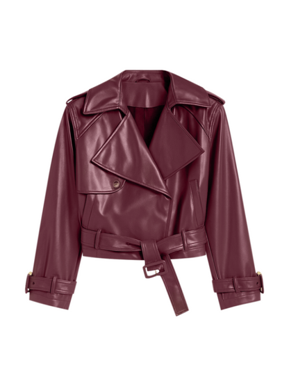Faux Leather Biker Jacket
