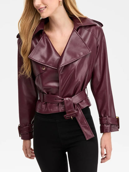Faux Leather Biker Jacket