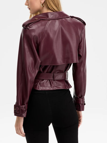 Faux Leather Biker Jacket