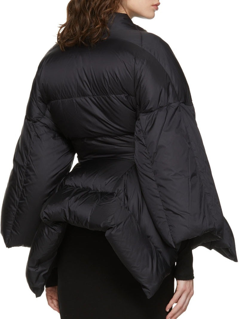 Black Long Sleeve Lace-Up Jacket