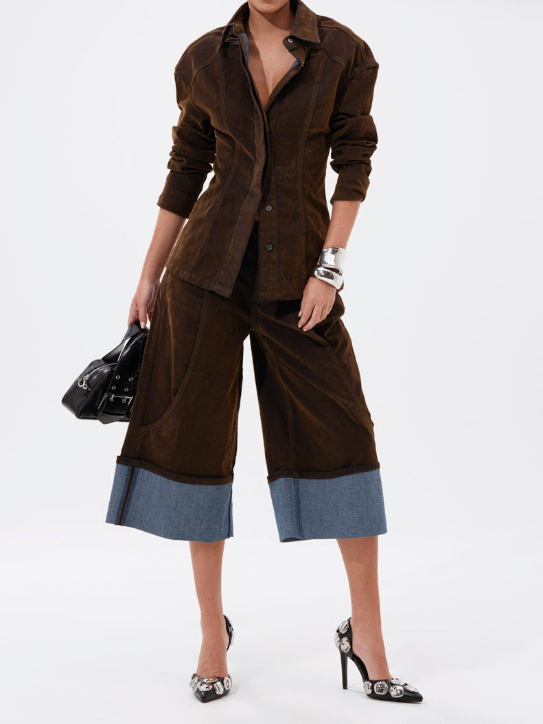 Velvet Denim Suit