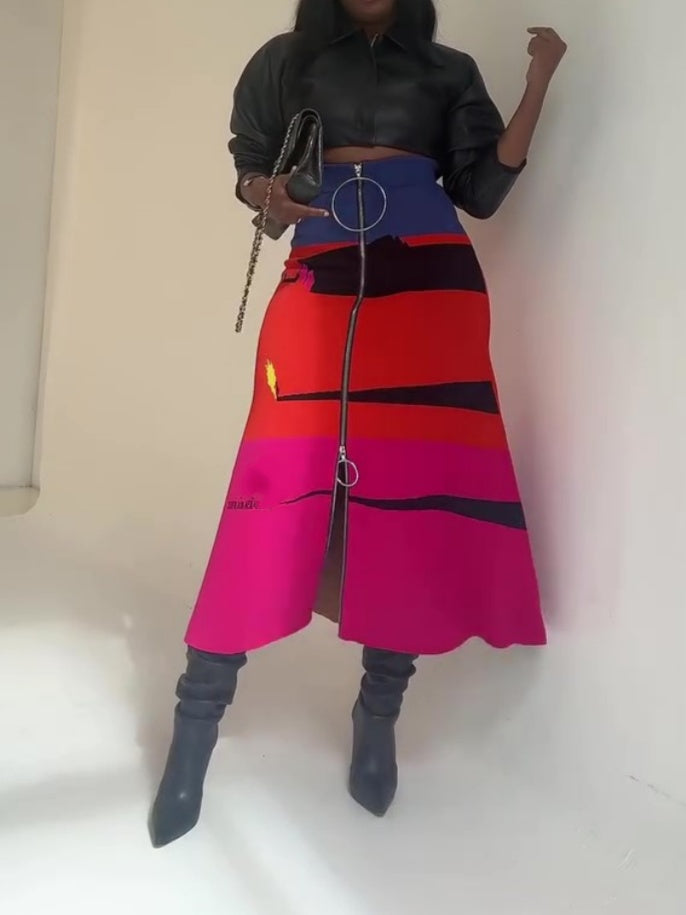 Double Zipper Skirt