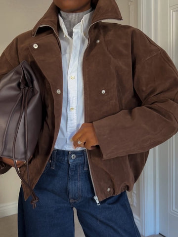Suede Biker Jacket