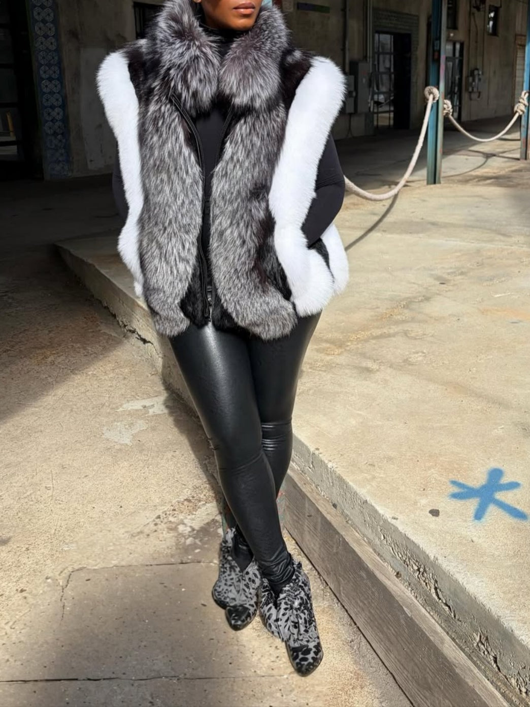 Eco-friendly Fox Fur Vest