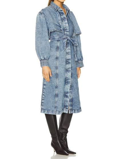 Denim Trench Coat