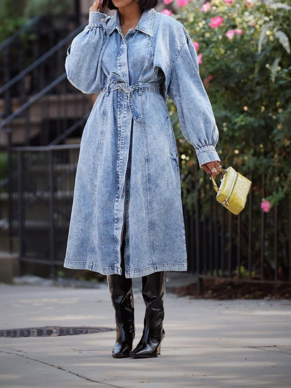 Denim Trench Coat