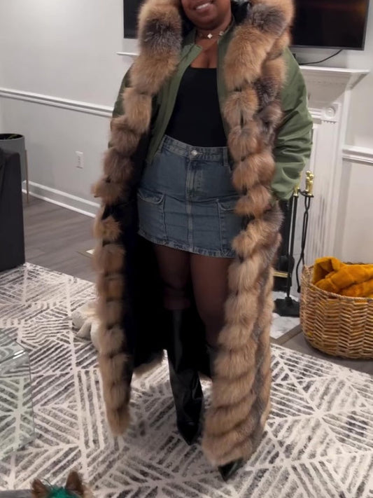 Eco-Friendly Full Length Fur Vest