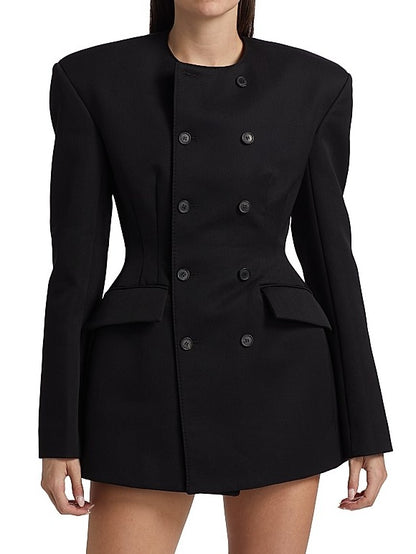 Double-Breasted Blazer Minidress